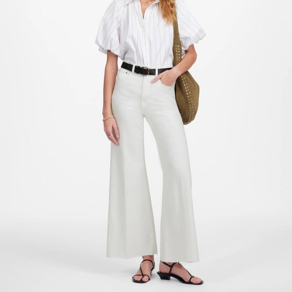 Madewell Flared Wide-Leg Crop Jeans - NWT | sz 26